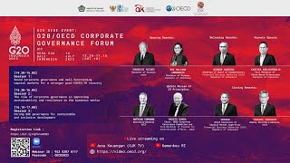 LIVE The G20OECD Corporate Governance Forum [upl. by Warrenne]