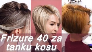 Frizure 🎀 40 za tanku kosu  Najnovije frizure [upl. by Alphonsine]