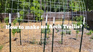 How to make an Arch Cattle Panel Trellis [upl. by Nimajneb231]