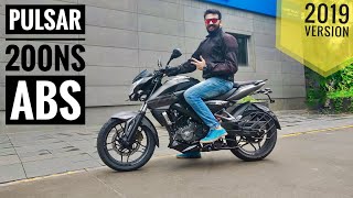 2019 BAJAJ PULSAR NS 200 ABS  Detailed Review  Mileage  Top Speed  Braking [upl. by Adnylg]