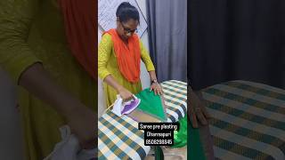 Easy technique saree pre pleating classmsk8508298845shorts dharmapuri [upl. by Lledualc]