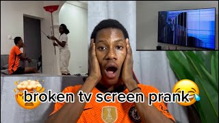 Broken Tv Screen Prank On Endurancegrand 😂😱 [upl. by Arlette]