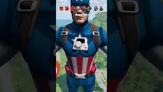 Superheroes Cars vs Captain America 🔥😱 BeamNGDrive beamngdrive beamngshorts captainamerica [upl. by Deden128]