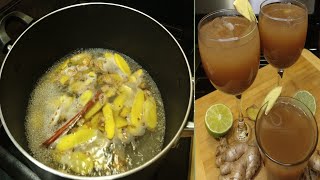 how to make ginger beer at homeginger beer recipe using fresh gingerwinter recipe [upl. by Aramahs]