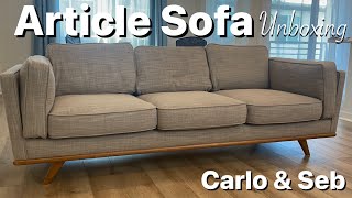 ARTICLE Sofa Unbox and Assemble  CarloampSeb [upl. by Vish935]