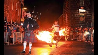 A wee tour round Fireballs at Stonehaven Hogmanay [upl. by Ennirac]