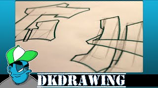 Graffiti Tutorial for beginners  How to draw cool letters G amp H [upl. by Legra743]