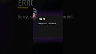 Server is not online yet problem 😔 freefire rap hiphop funny srventertainment provlem [upl. by Akselav]