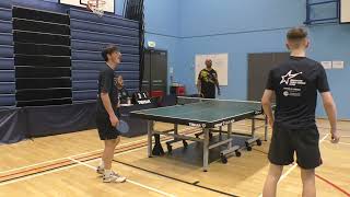 Harvey and Connor v Cain and Laikram  Brighton TTC 3 v Horsham Spinners 2  British League  Div C6 [upl. by Kosaka]