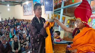 Devotees of Tibetan Camp 2 Choglamsar Invite Kyabje Urgain Rinpoche 🙏🙏🙏  Dolma Bumte [upl. by Alyat]