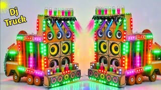 NEW Eicher Mini Box DJ Truck  GanpatiVisarjan Mini DJ Setup with Sharpy LighStepbyStep [upl. by Nosreme]