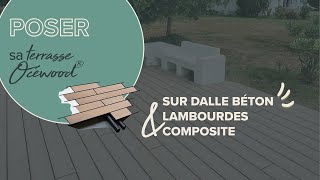 Comment poser sa Terrasse sur dalle béton  Océwood® [upl. by Llemor589]