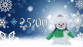 25 Minute Timer With Christmas Music [upl. by Ailecra]