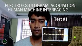 Electrooculogram EOG acquisition and Human Machine Interfacing test 1 [upl. by Lenoel517]