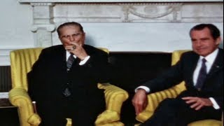 Josip Broz TITO zapalio i puši tompus u Bijeloj kući Sjedinjene Američke Države 1971 [upl. by Auqinihs]