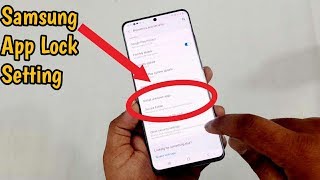 Samsung S20A50sA30sM31 App Lock Setting  Use Secure Folder Lock [upl. by Yessak]