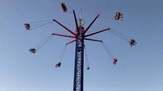 Vertigo Ride by Amusements of America Southwest Ranches Florida January 2023 [upl. by Eissalc614]