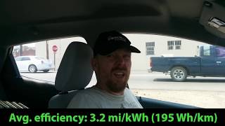 Chevy Bolt EV Efficiency At 75 mph or 120 kmhr [upl. by Ahsatal862]