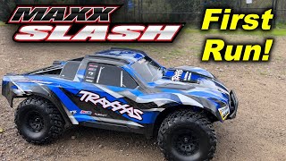 Traxxas Maxx Slash First Run [upl. by Gereron]