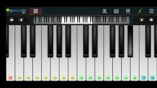 Rocky Balboa theme music training music on pianoperfect piano mobile application [upl. by Jakie]