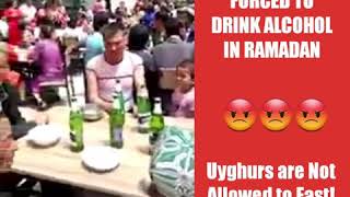 Uyghur Muslims Forced to Drink Alcohol in Ramadan [upl. by Graham787]