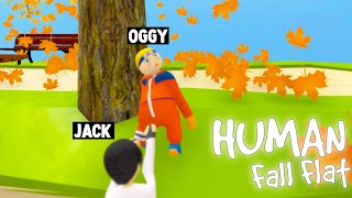 USE HEADPHONES Oggy Becomes NARUTO In Human Fall Flat [upl. by Mariejeanne927]