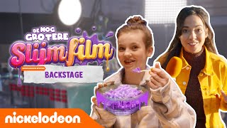 BACKSTAGE bij DE NOG GROTERE SLIJMFILM met BIBI 💜  Nickelodeon Special  Nickelodeon Nederlands [upl. by Niawat]