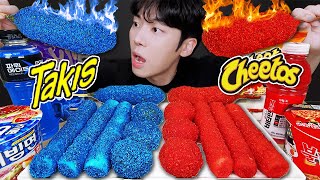 ASMR MUKBANG 직접 만든 타키스 대왕 가래떡 떡볶이 불닭볶음면 치즈스틱 핫도그 먹방 amp 레시피 FIRE NOODLES AND Tteokbokki EATING SOUND [upl. by Nire712]