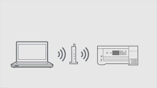 How to Connect a Printer and a Personal Computer Using WiFi Epson ET2750 NPD5828 [upl. by Bailar]