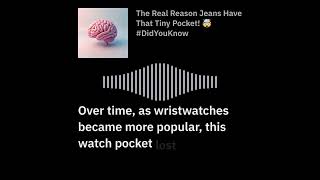 The Real Reason Jeans Have That Tiny Pocket 🤯 DidYouKnow [upl. by Anelis238]