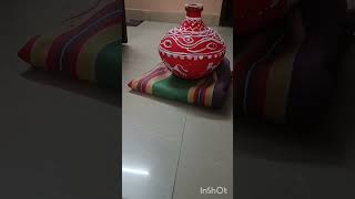 Diwali decor using old surahi Shots app was used along with nagada sang dhol song [upl. by Llerol]