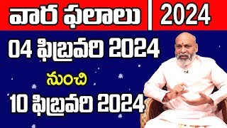 Vaara Phalalu 04 February to 10 February 2024 Horoscope  Weekly Rasi Phalalu  Varaphalalu  Nanaji [upl. by Hitoshi]