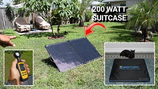 200 Watt ACOPOWER Suitcase Style Folding Solar Panel Any Good Find Out [upl. by Dannye620]