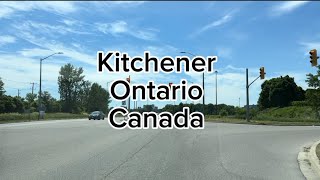 Driving around Kitchener Ontario Canada [upl. by Ynar]