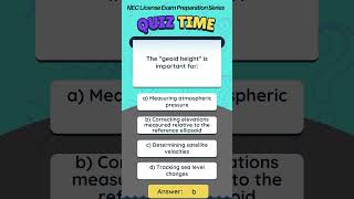 Geodesy QUIZ Part 3  NEC License Exam Preparation Series  engineeringlicensepreparation [upl. by Barbur820]
