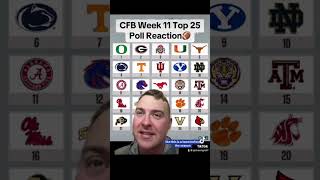 CFB Week 11 AP Top 25 Poll Reaction Indiana Cracks Top 10 amp MORE collegefootball rankings [upl. by Ettennad692]