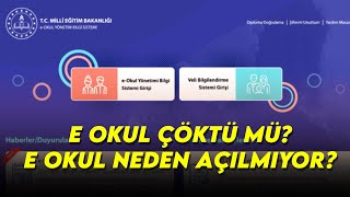 E OKUL ÇÖKTÜ MÜ NEDEN AÇILMIYOR [upl. by Barbi967]