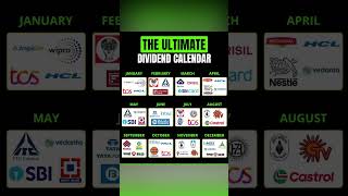 Dividend calendar dividendstocks ytshorts trending returns growthstocks dividend calendar [upl. by Atteyram]