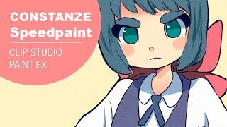 【Clip Studio Paint】Constanze Little Witch Academia Speed Painting By Paulinaapc [upl. by Kin]