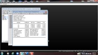 EViews 10 How to Estimate Linear Regression Model with interpretation [upl. by Granthem337]