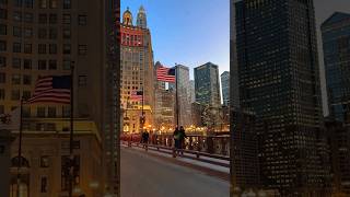 Chicago evenings are so dreamy have you ever been in downtown in evening time [upl. by Yemar768]