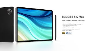 DOOGEE T30 MAX  New Tablet 124” 4K with Android 14 [upl. by Ardnued]