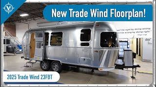 Airstreams NEWEST Travel Trailer  2025 Airstream Trade Wind 23FB [upl. by Ahsieyn]