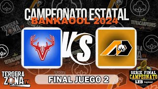 VENADOS DE MADERA VS ALGODONEROS DE DELICIAS GRAN FINAL JUEGO 2  LEB BANKAOOL 2024 [upl. by Yenitirb]