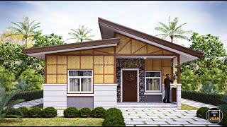 3 BEDROOM BUNGALOW HOUSE DESIGN  AMAKAN NATIVE HOUSE 100 SQM [upl. by Zetes]