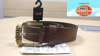 Levis  Brown Leather Belt  BIG FASHION DAYS  Jabong  Unboxing [upl. by Dom]