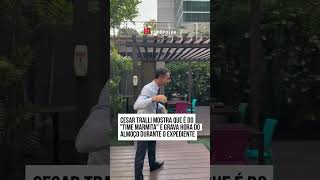 Cesar Tralli mostra que é do quottime marmitaquot e grava hora do almoço durante o expediente [upl. by Higinbotham361]