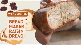 Homemade Raisin Bread Using a Bread Machine 🍞 [upl. by Nelag]