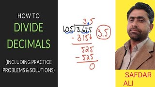 Division of decimals  Decimals  How to solve division decimals [upl. by Petronille939]