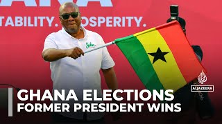 Ghana’s former President John Mahama wins election [upl. by Leyameg203]